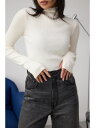 【SALE/30%OFF】サムホールリブハイネックトップス AZUL BY MOUSSY アズールバイマウジー トップス ニット グレー ブルー レッド ブラッ...