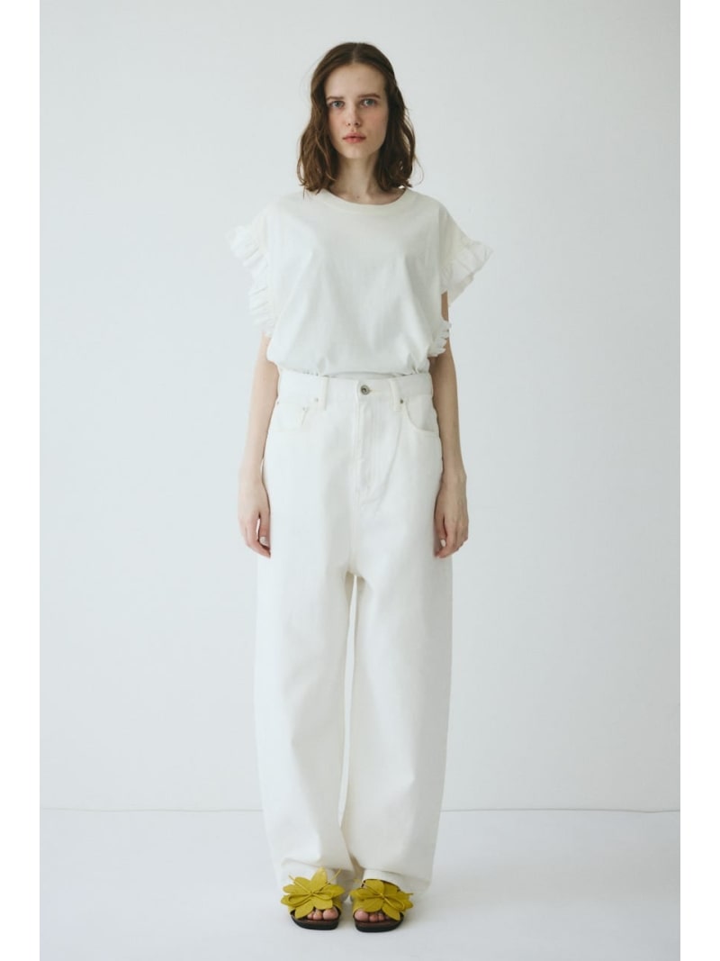 [予約]straight denim pants HeRIN.CYE ヘリンドットサイ パンツ ジーンズ・デニムパンツ ホワイト【送料無料】[Rakuten Fashion]