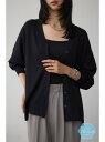 C/T冷感 ニットカーディガン AZUL BY MOUSSY アズールバイマウジー トップス カーディガン ベージュ グリーン ブラック【送料無料】[Rakut...