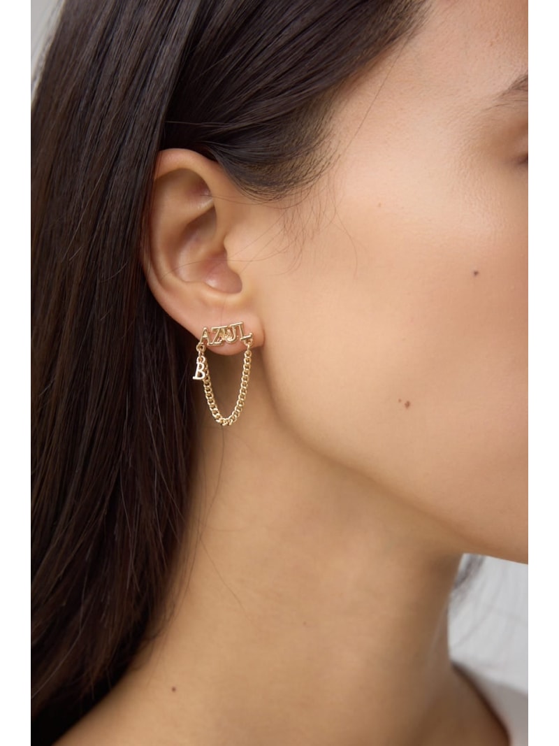 ロゴチェーンピアス AZUL BY MOUSSY アズールバイマウジー アクセサリー・腕時計 その他のアクセサリー・腕時計[Rakuten Fashion]