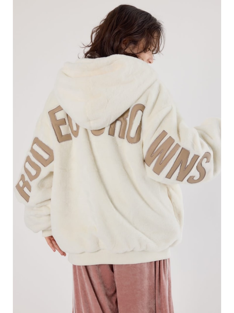 Rakuten - 【UNISEX】ロゴパッチエコファーブルゾン RODEO CROWNS WIDE BOWL ロデオクラウンズワイドボウル ジャケット・アウター ブルゾン・ジャンパー ベージュ【送料無料】[Rakuten Fashion]