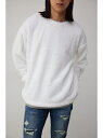 【SALE/60%OFF】フェイクレイヤードボアトップス AZUL BY MOUSSY アズールバイマウジー トップス スウェット・トレーナー ブラック ホワイ...