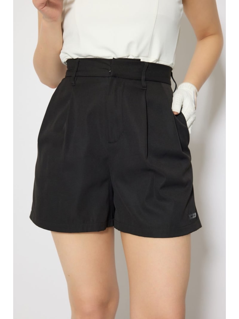Rakuten - 【一部店舗・WEB限定】【RIENDA GOLF】ダブルタックベーシックショートパンツ rienda リエンダ パンツ その他のパンツ ブラック ベージュ【送料無料】[Rakuten Fashion]