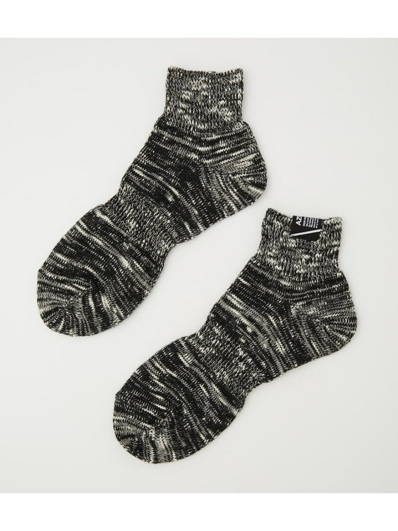 【SALE／20%OFF】【MEN'S】SLAB SHORT CREW SOCKS AZUL BY MOUSSY アズールバイマウジー 靴下・レッグウェア その他の靴下・レッグウェア ベージュ ネイビー ブラック【RBA_E】[Rakuten Fashion]