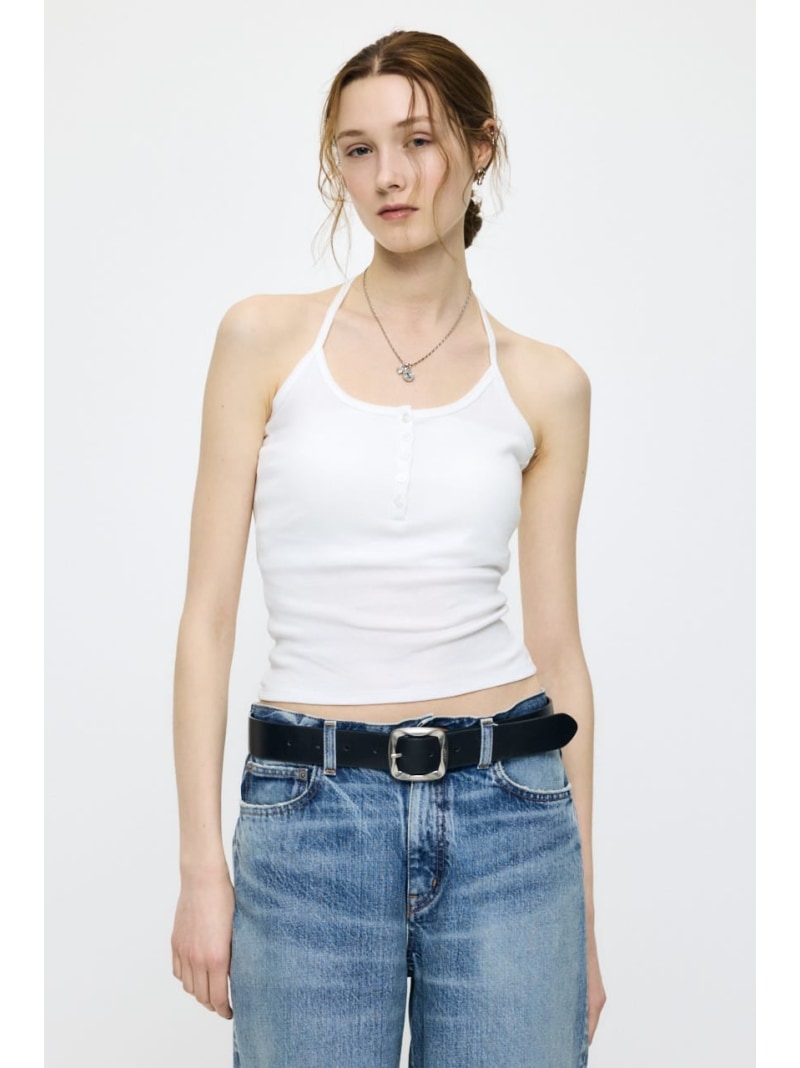 Rakuten - SUVIN GIZA 2WAY キャミソール MOUSSY マウジー トップス キャミソール ピンク ブラック ホワイト【送料無料】[Rakuten Fashion]
