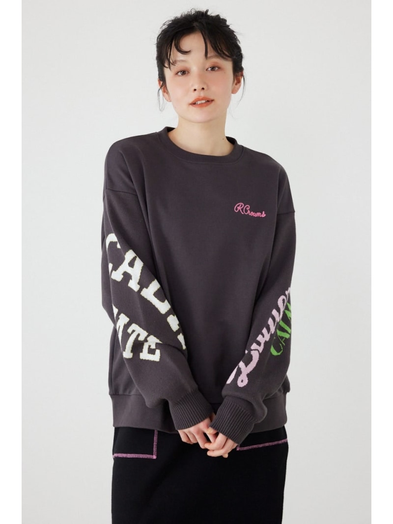 Rakuten - 【SALE／20%OFF】スリーブニットスウェットトップス RODEO CROWNS WIDE BOWL ロデオクラウンズワイドボウル トップス カットソー・Tシャツ ブラック グレー【RBA_E】【送料無料】[Rakuten Fashion]