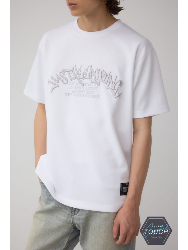C/TエンブロイダリーステッチTシャ�