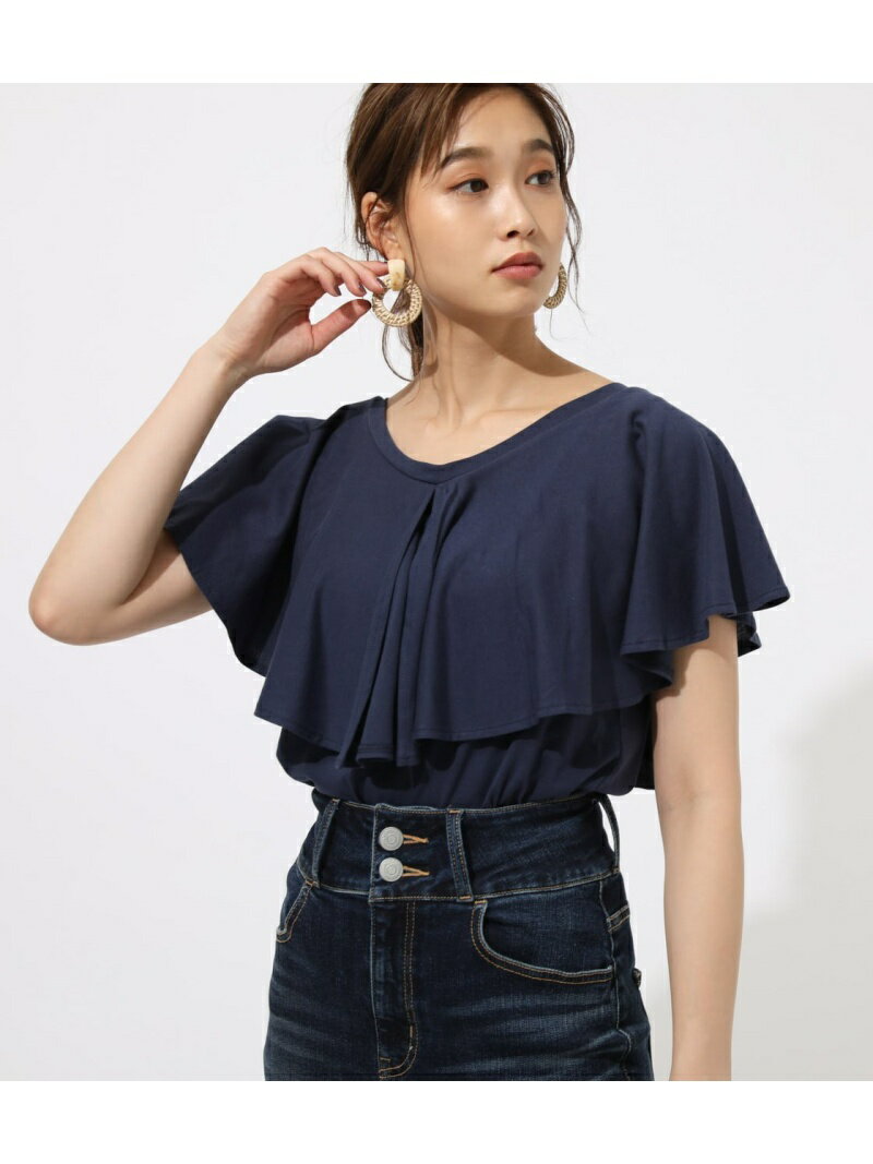 【SALE／50%OFF】CAPE SHOULDER TOPS AZUL BY MOUSSY アズールバイマウジー トップス ノースリーブ・タンクトップ ブルー【RBA_E】[Rakuten Fashion]のサムネイル
