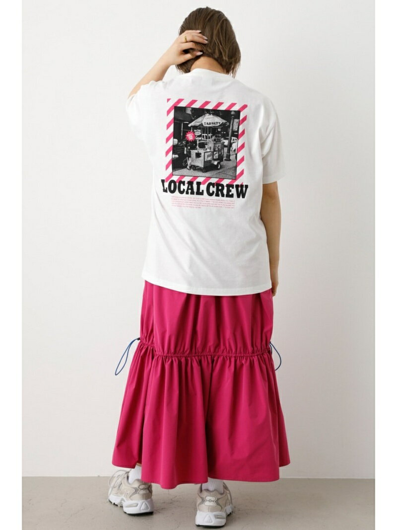 ロデオクラウンズ トップス レディース 【SALE／42%OFF】LOCAL CREW Tシャツ RODEO CROWNS WIDE BOWL ロデオクラウンズワイドボウル トップス カットソー・Tシャツ ホワイト ブラック ブラウン【RBA_E】[Rakuten Fashion]