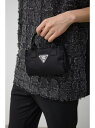 【SALE/50%OFF】ロゴプレート高密度ナイロンミニバッグ AZUL BY MOUSSY アズールバイマウジー バッグ その他のバッグ ブラック ホワイト【...