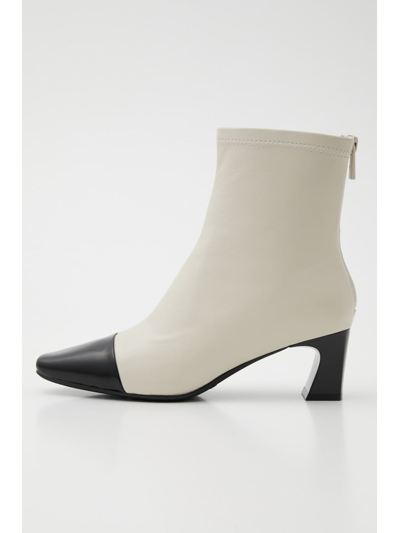 【SALE／10%OFF】レイバイカラーブーティー STACCATO スタッカート シューズ・靴 ブーツ ホワイト ブラック【RBA_E】【送料無料】[Rakuten Fashion]