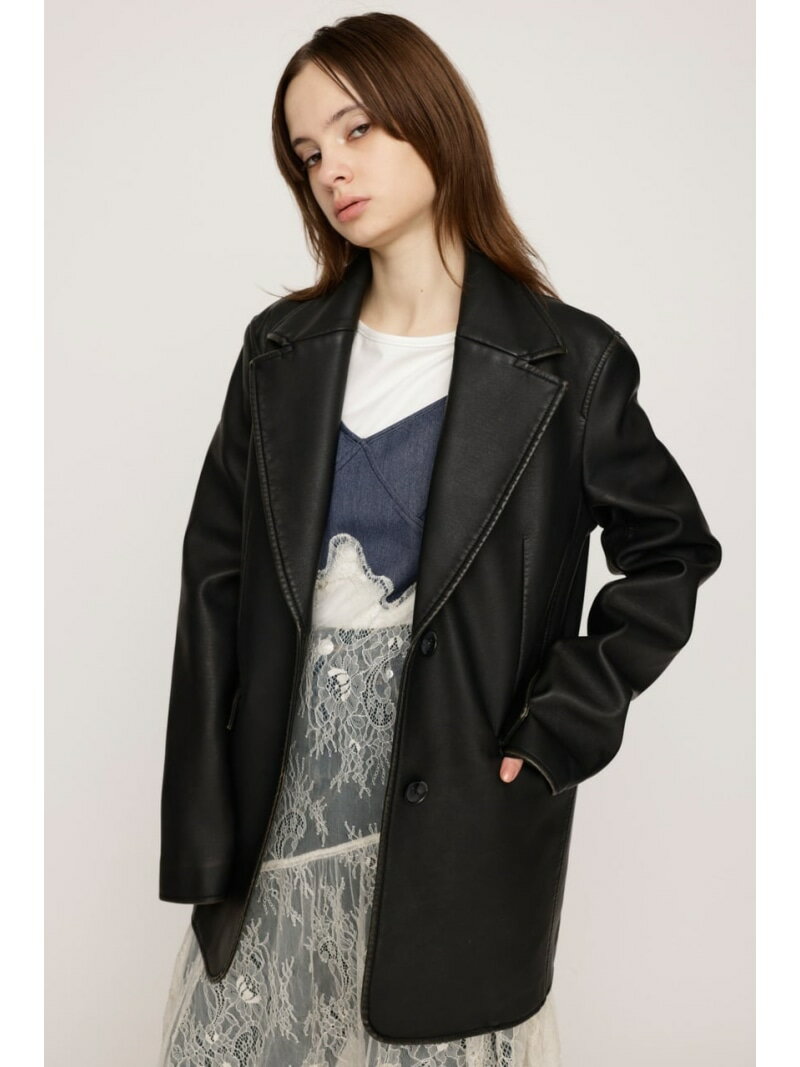 Rakuten - 【SALE／60%OFF】VINTAGE F/LEATHER TAILORED ジャケット SLY スライ ジャケット・アウター その他のジャケット・アウター ブラック【RBA_E】【送料無料】[Rakuten Fashion]