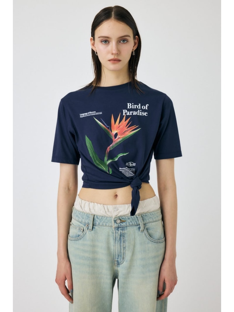 【SALE／50%OFF】ASYMMETRY フラワー TEE MO