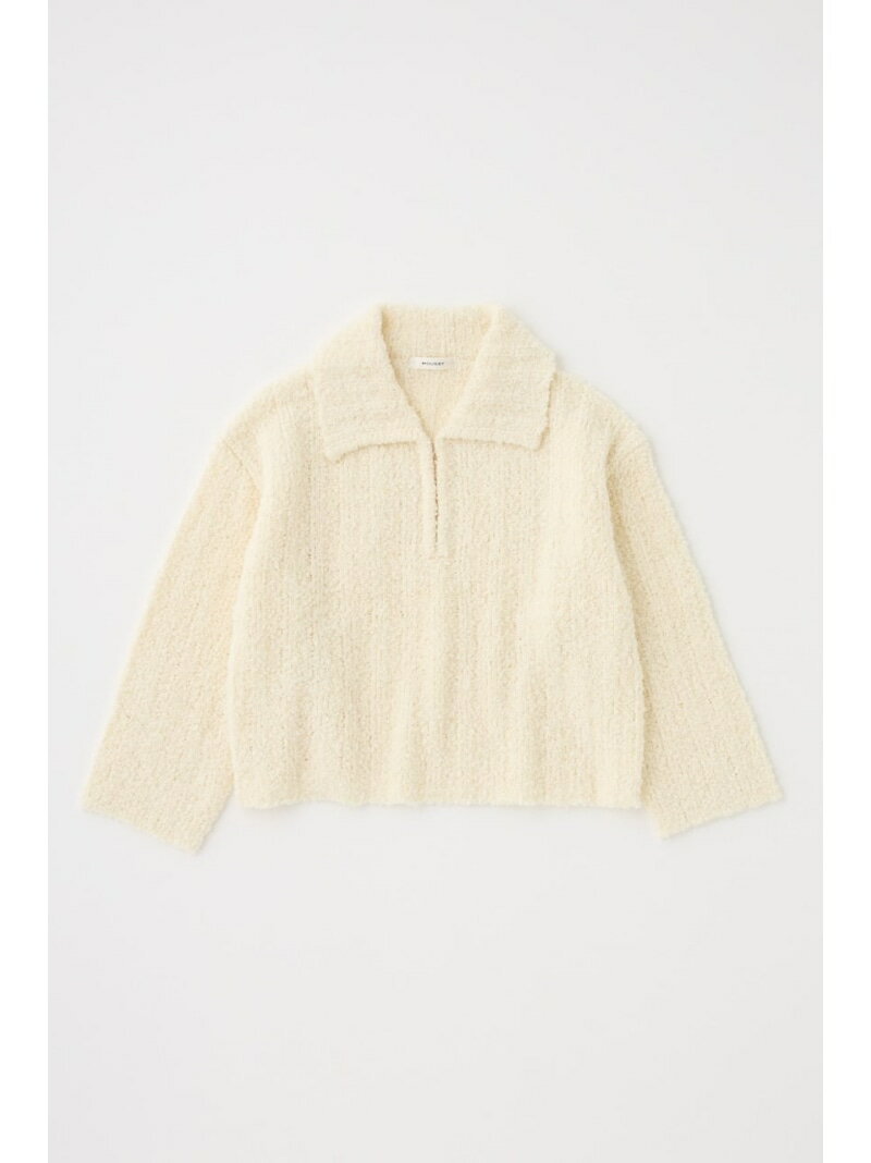 【SALE／50%OFF】OPEN COLLAR ニット MOUSSY 