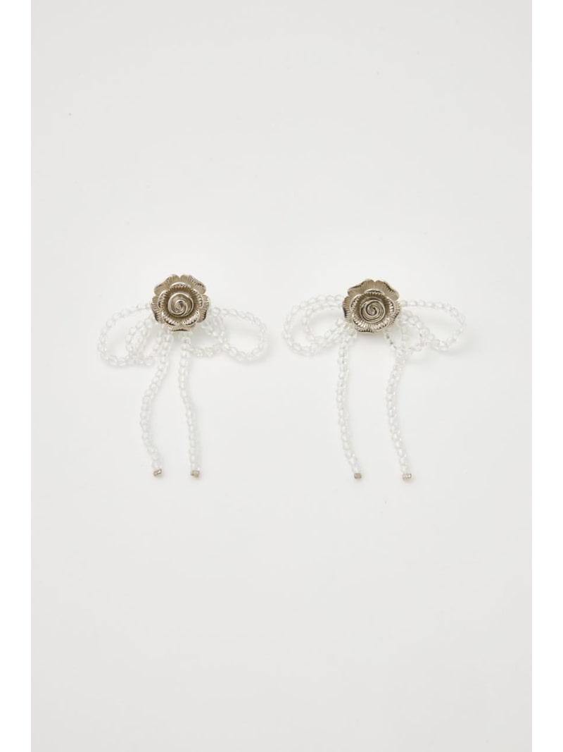 ROSE MOTIF BEADS P/EARRINGS SLY 饤 ꡼ӻ ¾Υ꡼ӻ[Rakuten Fashion]