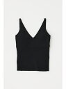 【SALE/10%OFF】カップ付きニットキャミソール リサイクルポリエステル使用 MOUSSY マウジー トップス キャミソール ブラック カーキグリーン グ...