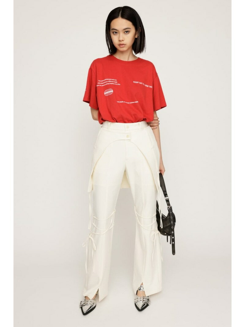 Rakuten - 【SALE／20%OFF】PLEATS LAYERED FLARE パンツ SLY スライ パンツ その他のパンツ ホワイト グレー【RBA_E】【送料無料】[Rakuten Fashion]
