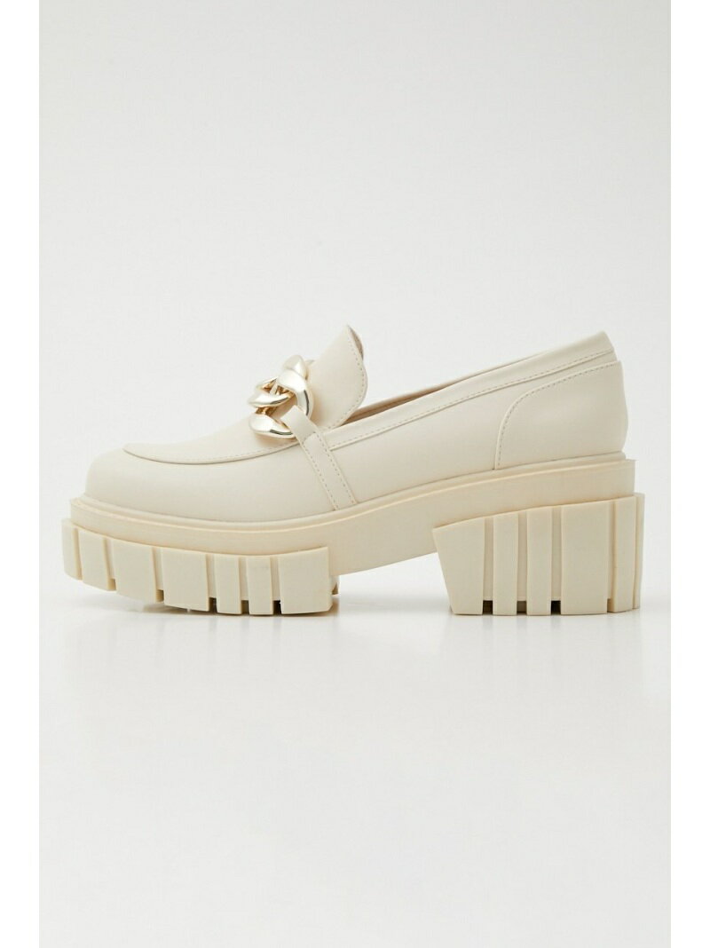 【SALE／50%OFF】オーバーソールボックスローファー rienda リエンダ シューズ・靴 ローファー ホワイト ブラック【RBA_E】【送料無料】[Rakuten Fashion]のサムネイル