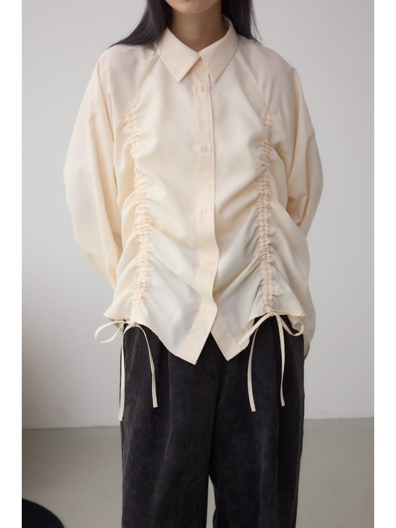 樂天商城 - 【SALE／50%OFF】ドロストシャツ AZUL BY MOUSSY アズールバイマウジー トップス シャツ・ブラウス ブラウン ブラック【RBA_E】[Rakuten Fashion]