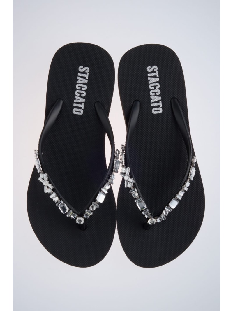樂天商城 - 【J.】flip flops トングサンダル STACCATO スタッカート シューズ・靴 その他のシューズ・靴 ブラック【送料無料】[Rakuten Fashion]