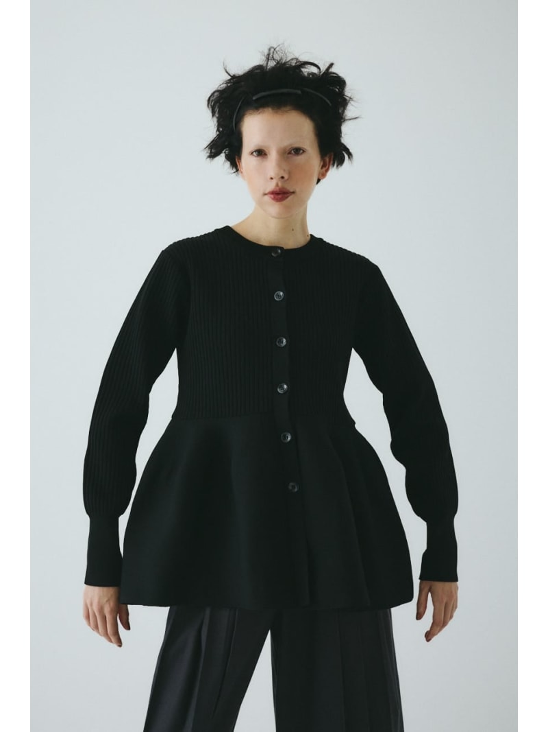 3way flare knit tops HeRIN.CYE ヘリンドットサイ トップス ニット ブラウン ブラック【送料無料】[Rakuten Fashion]