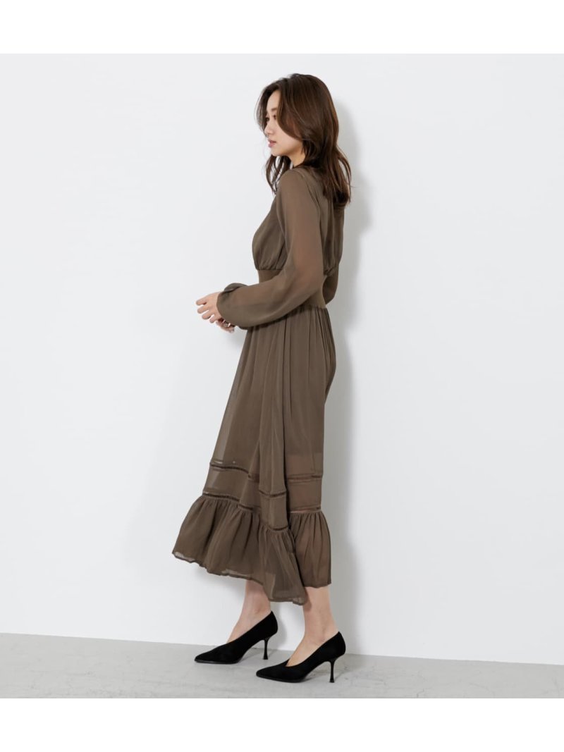 上質で快適 Fashion ラダーレースティアードフレアop Rienda リエンダ ワンピース ワンピースその他 ブラウン ピンク シェルターウェブストア Www Technoraill Com