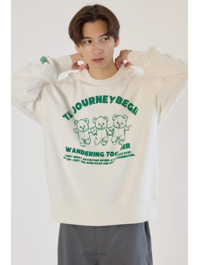 3TYPE スウェット RODEO CROWNS WIDE BOWL ロデオクラウンズワイドボウル トップス スウェット・トレーナー ブラック グレー ホワイト【送料無料】[Rakuten Fashion]