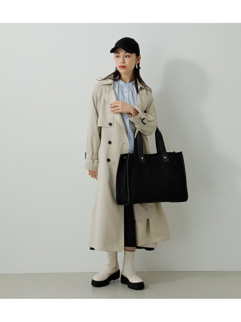 【SALE／30%OFF】LINEN LIKE BIG TOTE BAG AZUL BY MOUSSY アズールバイマウジー バッグ その他のバッグ ブラック【RBA_E】[Rakuten Fashion]