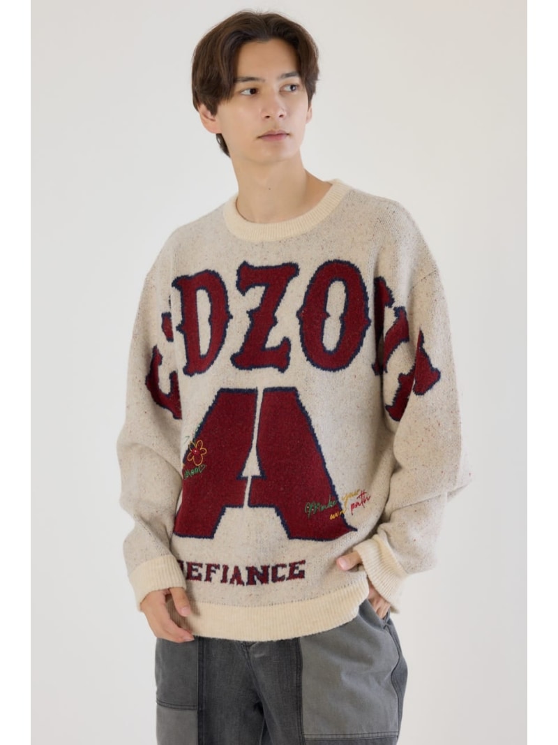 ENDZONE ニット RODEO CROWNS WIDE BOWL ロデオクラウンズワイドボウル トップス ニット グリーン ネイビー【送料無料】[Rakuten Fashion]