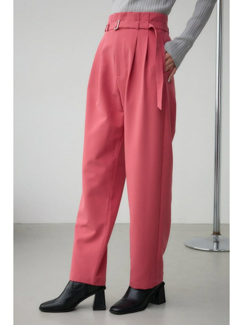 【SALE／50%OFF】ベルトタックテーパードパンツ AZUL BY MOUSSY アズールバイマウ...