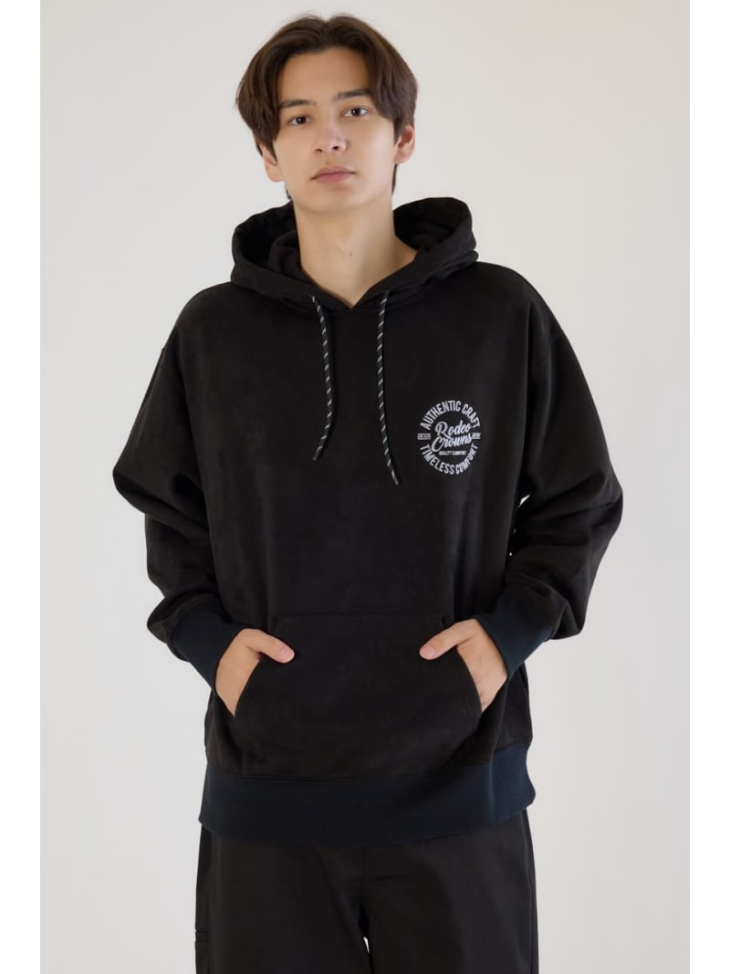 ブラッシュドバックボアフーディー RODEO CROWNS WIDE BOWL ロデオクラウンズワイドボウル トップス スウェット・トレーナー グレー ブラック ピンク【送料無料】[Rakuten Fashion]