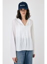 【SALE/30%OFF】COTTON PINTUCK ブラウス MOUSSY マウジー トップス シャツ・ブラウス ホワイト ブラック【RBA_E】【送料無料...