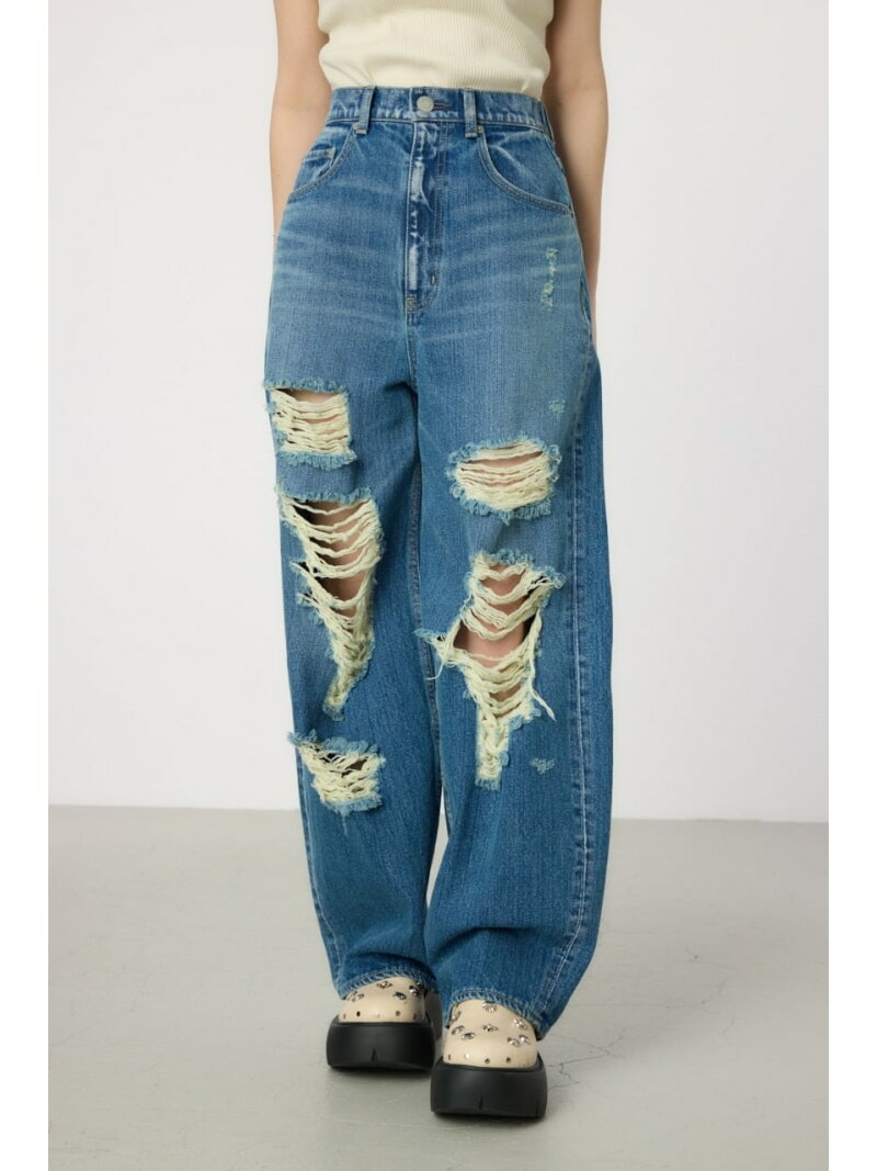 【SALE／20%OFF】Hard Crash looseワイドデニム RODEO CROWNS WIDE BOWL ロデオクラウンズワイドボウル..