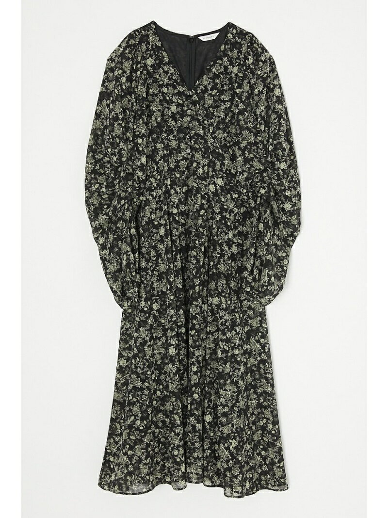 Moussy レディース ワンピース 2年保証 マウジー Moussy Floral Volume Sleeve ロングワンピース ドレス ホワイト Rakuten Fashion マキシワンピース ブラック