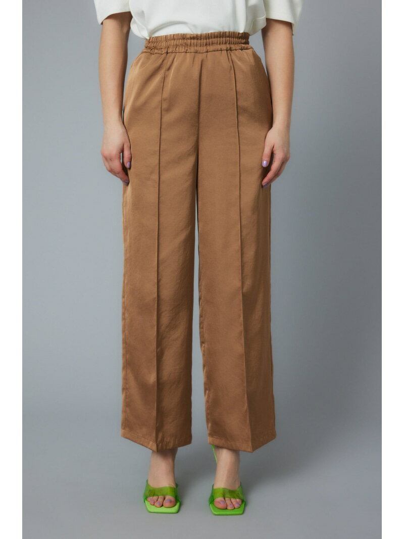 【SALE／40%OFF】Center press satin pants HeRIN.CYE ヘリンドットサイ パンツ その他のパンツ ホワイト【RBA_E】【送料無料】[Rakuten Fashion]