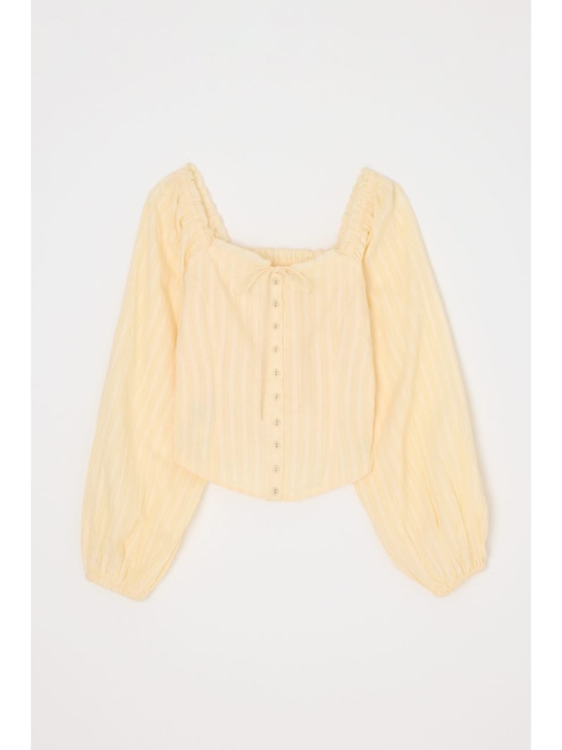 樂天商城 - 【SALE／30%OFF】LACE TRIMMED CORSET ブラウス MOUSSY マウジー トップス シャツ・ブラウス イエロー ホワイト ネイビー【RBA_E】【送料無料】[Rakuten Fashion]