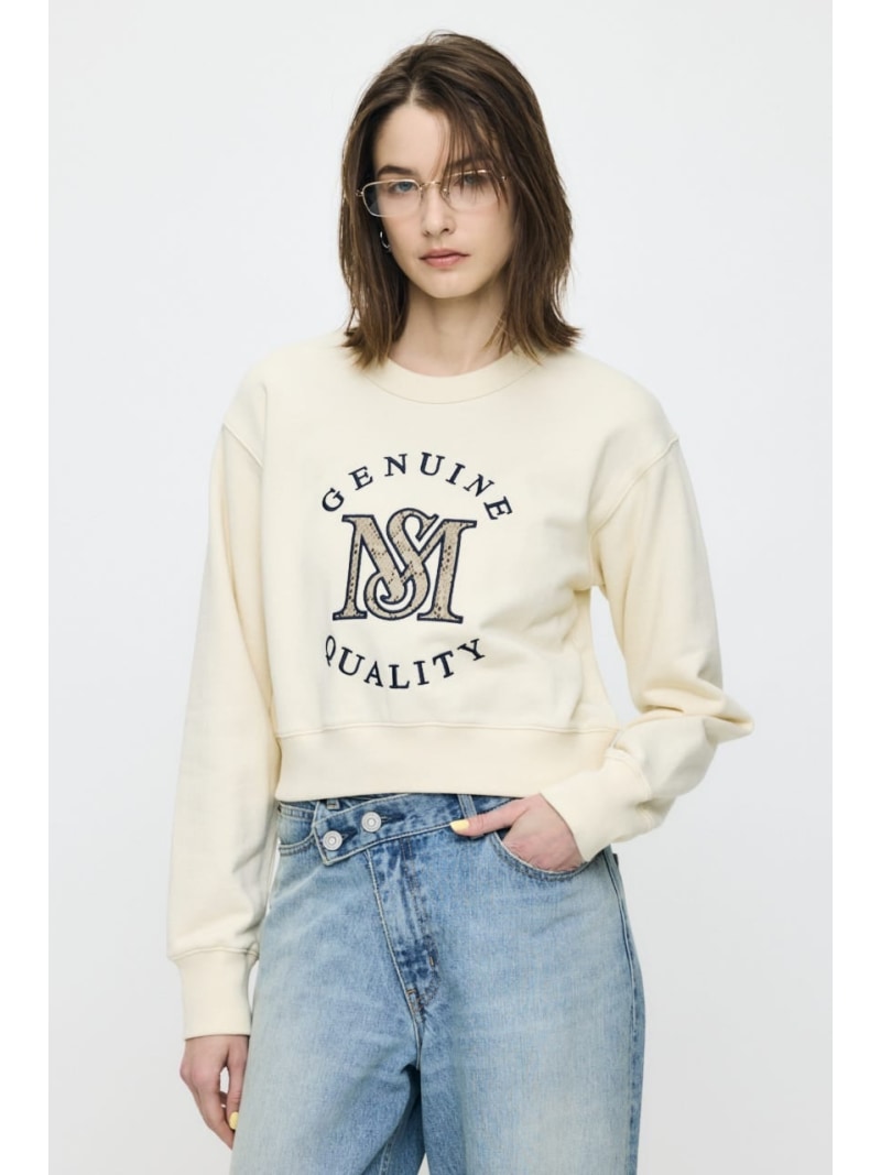 【SALE／10%OFF】MOUSSY MONOGRAM LOGO スウェット MOUSSY マウジー トップス カットソー・Tシャツ グレー ネイビー レッド【RBA_E】【送料無料】[Rakuten Fashion]