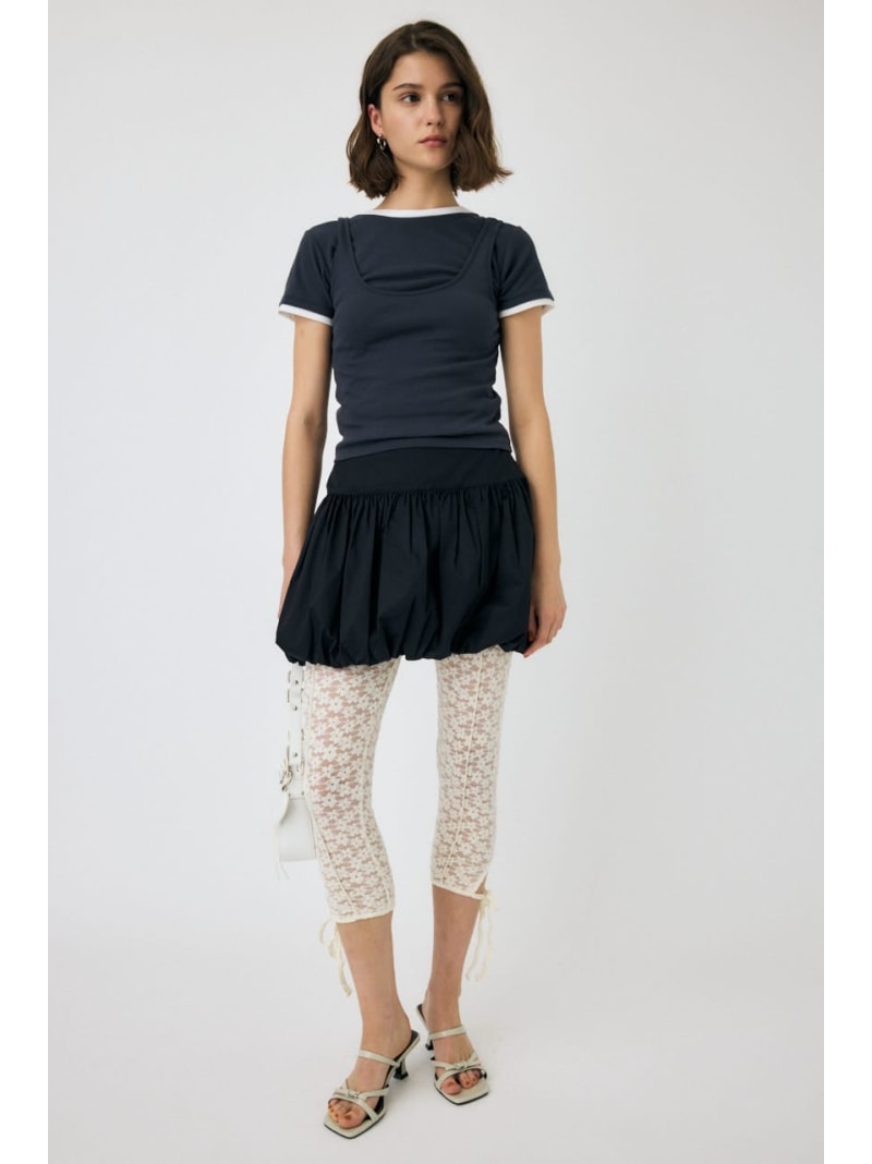 【SALE／50%OFF】LACE レギンス MOUSSY マウジー 靴下・レッグウェア その他の靴下・レッグウェア ホワイト ブラック【RBA_E】[Rakuten Fashion]