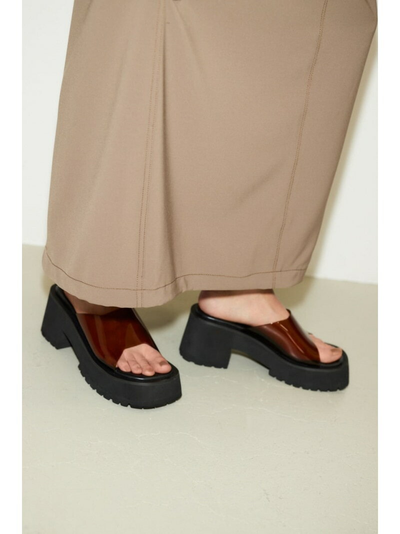 【SALE／60%OFF】【THROW】SQUARE TOE PLAT FORM サンダル SLY スライ シューズ・靴 サンダル ブラック【RBA_E】【送料無料】[Rakuten Fashion]
