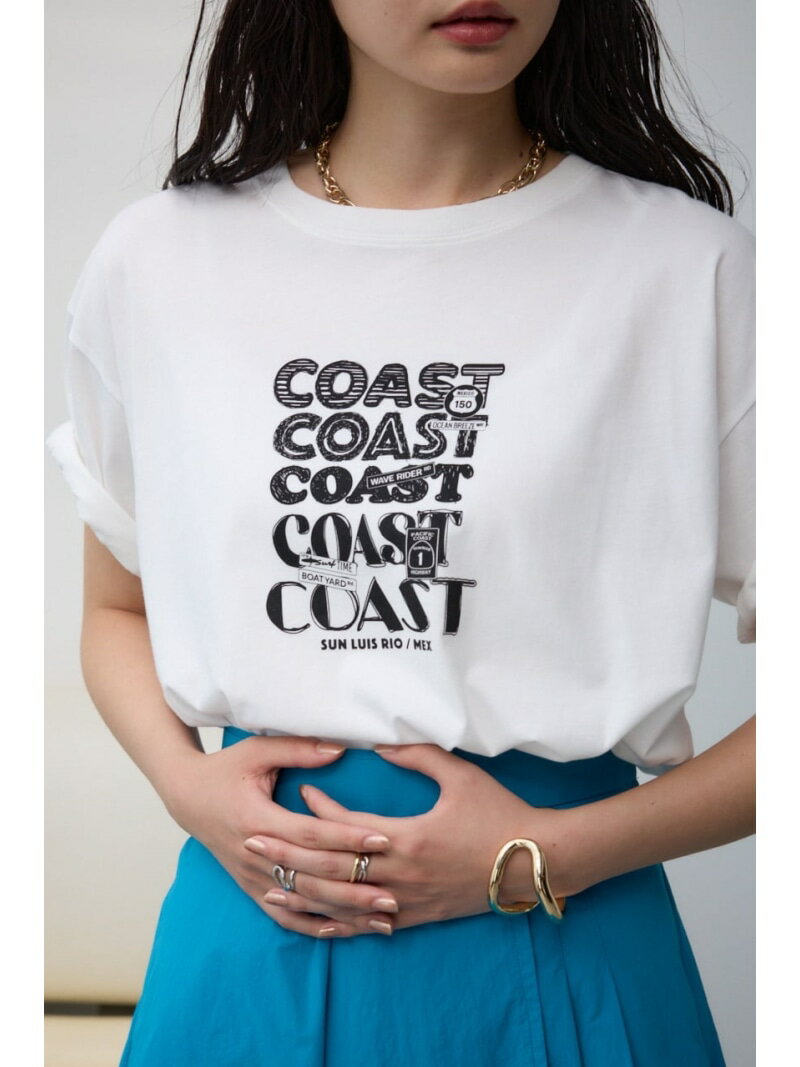 【SALE／50%OFF】リピートロゴTシャツ AZUL BY MOUSSY アズールバイマウジー トップス カットソー・Tシャツ ホワイト グレー ブラック グリーン【RBA_E】[Rakuten Fashion]のサムネイル