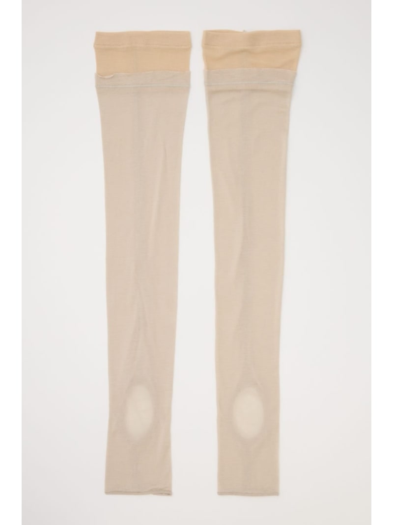 LAYERED SHEER LEG WARMER SLY スライ 靴下・レッグウェア その他の靴下・レッグウェア グレー ベージュ【送料無料】[Rakuten Fashion]