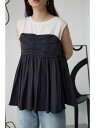 【SALE/50%OFF】ギャザービスチェレイヤードトップス AZUL BY MOUSSY アズールバイマウジー トップス ノースリーブ・タンクトップ グレー ...