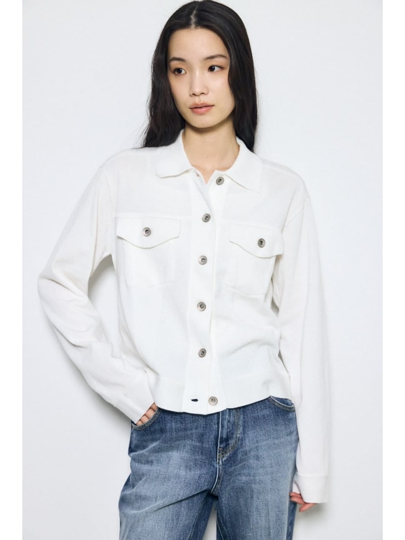 樂天商城 - 【SALE／50%OFF】3rdタイプニットジャケット AZUL BY MOUSSY アズールバイマウジー ジャケット・アウター その他のジャケット・アウター カーキグリーン ブラック ホワイト【RBA_E】[Rakuten Fashion]