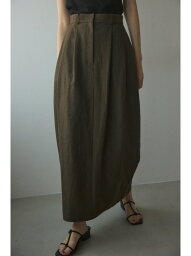 cocoon silhouette skirt BLACK BY MOUSSY ブラックバイマウジー スカート ロング・マキシスカート ブラウン ホワイト【送料無料】[Rakuten Fashion]
