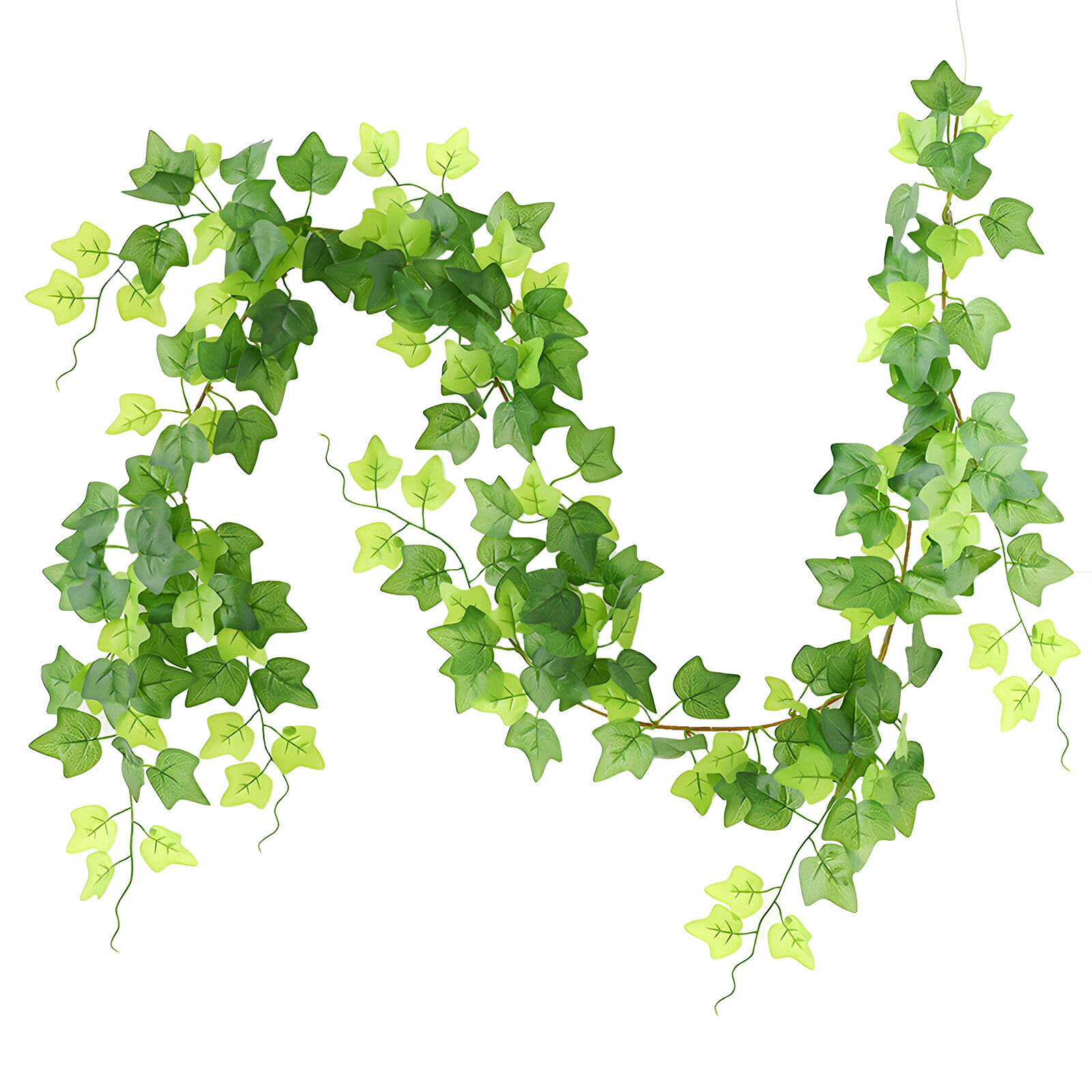 WillingYou グリーン 観葉植物 アイビー ポトス 1本 180cm フェイクグリーン 吊り下げ 造花 藤 緑 葉 壁掛け 吊りのインテリア飾り人工植物 枯れない インテリアグリーン