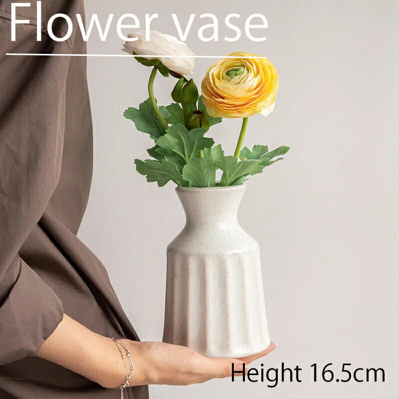 花瓶 陶器 おしゃれ 手作り 一輪挿し 大きい セラミック フラワーベース 北欧 造花 生花 枝物 グリーン インテリア 高さ約15.8cm ギフト 記念日 ベビーシャワー 誕生日 エンゲージメント 父の日 卒業 新築祝い 母の日 新年 退職 バレンタインデー 結婚式 女性の日