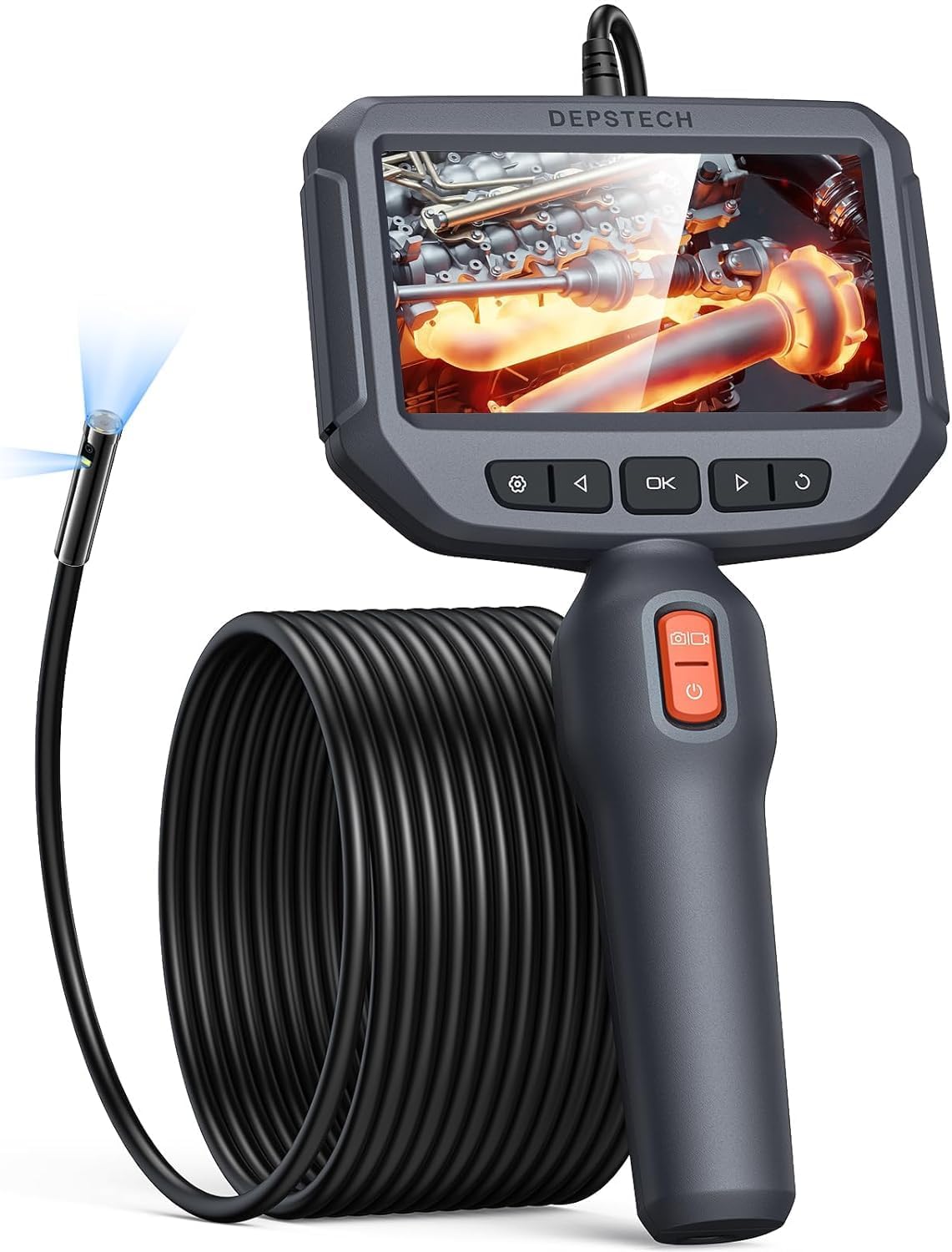 内視鏡 カメラ HD IP67防水 工業用 内視鏡 高輝度LED LED付き 多用途 検査カメラ 充電不要 WIFI不要 Android