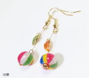和の耳飾り 紙風船のピアス/イヤリング 【遊び心 浴衣 お祭り 夏 アクセサリー】