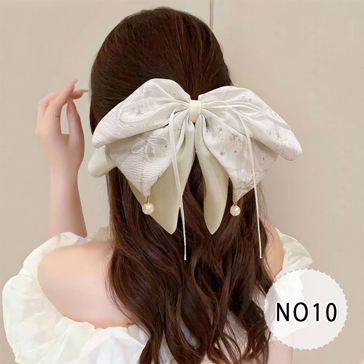 楽天市場】シフォン リボン（カラーグリーン）（ヘアアクセサリー