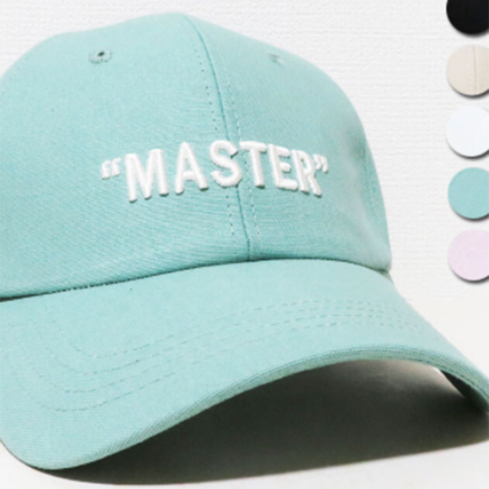 春夏 キャップ CAP 刺繍　ロゴ 帽子 レディース メンズ かっこいい かわいいタウン デザイン ユニセックス MASTERcr9122